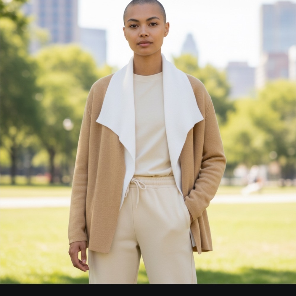 The Limited Tan and White Women's Jacket
